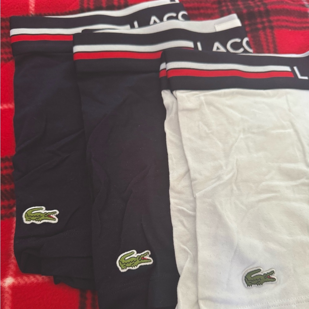 Lacoste (Tri-Color Waistband), Men’s Trunks, Size Small (28-30) (New, Unworn)
